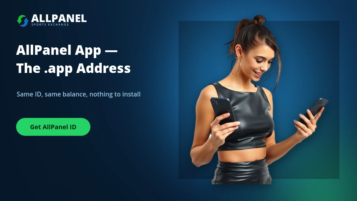 AllPanel app address on a phone browser with live cricket odds loading